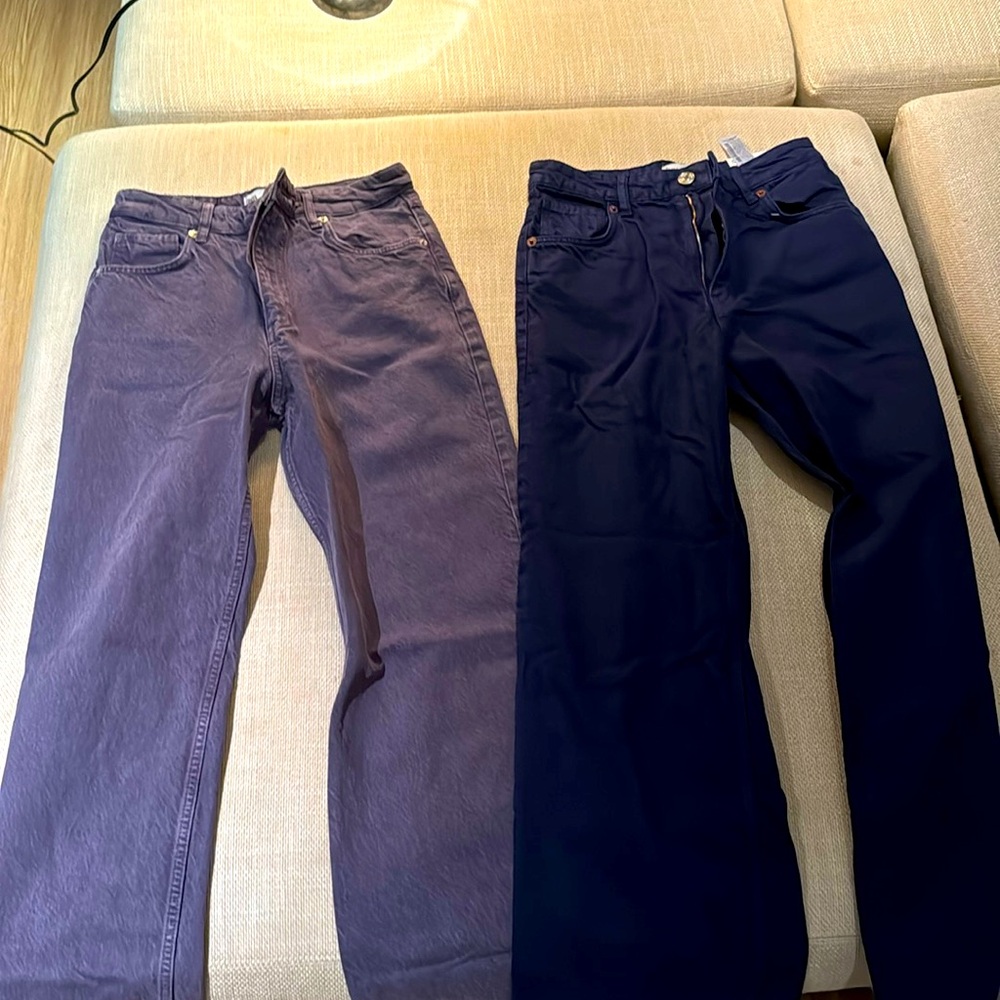 Selling both Zara jeans. Never worn but took the tags off. Both size EURO 38.